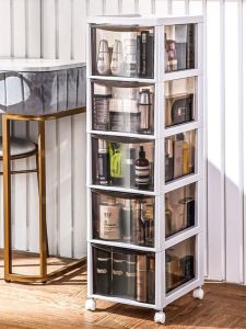 Multi-Layer Drawer Storage Box Student Dormitory Stationery Box Plastic Chest of Drawers with Wheels Storage Rack For Home Medicine Box Storage