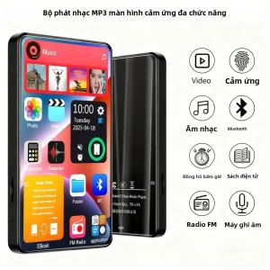 AideeMaster Bluetooth 5.2 Walkman HD MP3 MP4 Player 16GB Loa Tích Hợp Màn Hình Cảm Ứng Đầy Đủ 4.0 Inch Với Chức Năng Radio FM Và Ebook