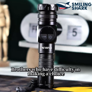 SMILING SHARK SD5361 LED Flashlight 9Mode COB Camping Light 26650 Type-c Rechargeable Work Torch Light Waterproof Outdoor Working Camping Lighting