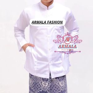 GROSIR Baju Koko Haibah Premium Terbaru 2024 Saku Samping Habaib Polos Lengan Panjang Taqwa Dewasa