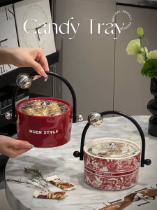 French Style Portable Fruit Basket High-end Exquisite and High-value Fruit Plate Light Luxury High-end Stove Cooking Dishpoint Plate