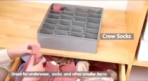 Foldable Divider Underwear Storage Box Drawer Closet Bra Panty Socks Organizer Cabinet for Clothes