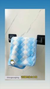 KKKing Towel Bar Bath Hanger Multifunctional Self Adhesive Wall Mounted Bathroom/Kitchen Towel Rod Shelf Rack Towel Holder For Bathroom