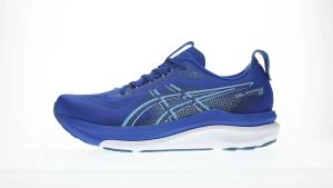 ASICS Men GEL-KAYANO 33 Running Shoes in Prussian Blue/White