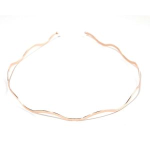 1/3pcs Simple Gold Ripple Metal Hairbands Elegant Wave Headbands Fashion Women Crown Head Hoop Hair Styling Headwear Accessories