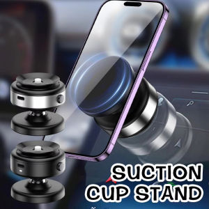 Xe gắn hút chân không từ tính Giá để điện thoại xe xách tay 360 ° có thể điều chỉnh phí cơ sở từ tính giá đỡ điện thoại hợp kim nhôm giá để điện thoại