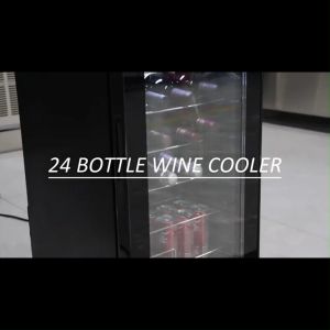 Leconchef wine cooler ตู้แช่ไวน์ 24 BottleBlack Thermoelectric Wine Fridgeตู้แช่ไวน์แบบตั้งพื้นสำหรับบาร์ในบ้าน ครัวขนาดเล็ก อพาร์ทเมนท์ คอนโด