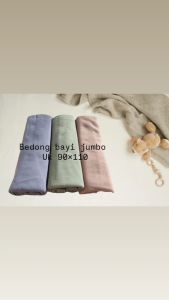 6pcs Bedong Bayi Rainbow Ukuran 110x90cm Bahan Adem Halus Lembut Selimut Bayi Ukuran Jumbo