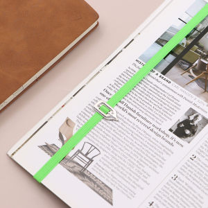 Creative Metal Pointer Bookmark Page Turner Adorable Student Reading Markers Book Sign Clip Square Shape Leather Material