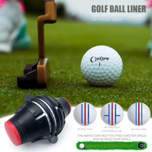 360 Degree Rotating Golf Ball Liner Marker Template Marker Pen Golf Putting Positioning Imporve Putt Accuracy Aids Golfers