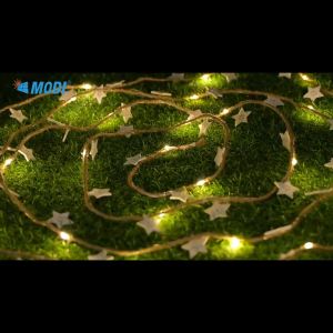 Modi LED Star Fairy Light Solar String Light Party Room Marriage Christmas Indoor Outdoor Home Decoration Romantic Gift LED Wood Star Light