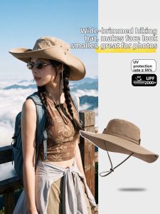 XINGGONGGUAN | Sunscreen Wide Brim Fishing Hat for Large Head