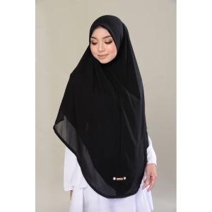 Tudung Bawal Taya beads Hitam/Black Faezah Elai Bidang 60