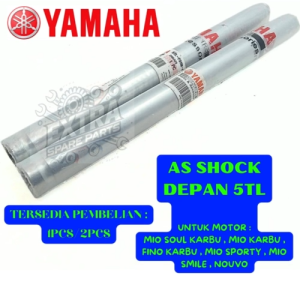 AS SHOCK DEPAN KODE-5TL YAMAHA MIO KARBU SHOCK DEPAN MIO SOUL FINO KARBU MIO KARBU KUALITAS 100% .