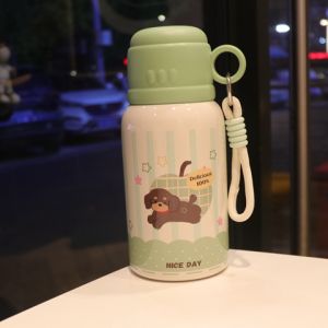 Cốc Nước Cách Nhiệt Bằng Thép Không Gỉ Dung Tích Lớn Dễ Thương Cho Bé Gái Cốc Hút Cốc Đi Học Cốc Nước Có Ống Hút Cốc Cách Nhiệt