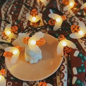 Solar decorative light outdoor waterproof light small bee shape festive Christmas decoration