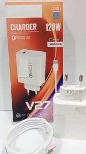 Charger Casan HP VVO V27 5G 120W Quick Charge3.0 Support Fast Charging