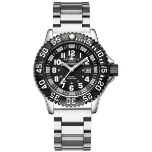 Đồng Hồ Thạch Anh Bằng Thép Không Gỉ ADDIESDIVE 44mm Dành Cho Nam Chống Nước 50m Mặt Số Phát Sáng Hiển Thị Ngày Đồng Hồ Đeo Tay Thể Thao Có Khóa Gập