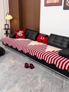 Non slip sofa cover velvet washable durable cat scratch resistant soft fabric skin friendly sofa pad