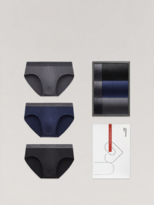 THREEGUN | Mens Antibacterial High-Waist Modal Underwear Breathable Comfortable Mid-aged And Elderly Peoples Choice Three-Pack Briefs