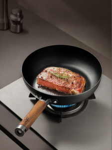 ASD | Titanium No-Coating High-Edged Thick Frying Pan