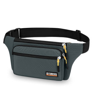 กระเป๋าคาดเอวสำหรับวิ่งกลางแจ้งแบบมีช่องแยกหลายชั้นความจุขนาดใหญ่สำหรับผู้ชาย กระเป๋าคาดเอวโทรศัพท์กันน้ำแบบทันสมัย ​​กระเป๋าคาดเอวสำหรับเดินทาง