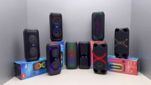 ลำโพงบลูทูธ รุ่น GD2411-GD2418 ขนาดพกพา ดอกลำโพง4*2นิ้ว ไฟLED มีแบตในตัว มีหูหิ้ว บลูทูธ ลำโพง เสียงดี