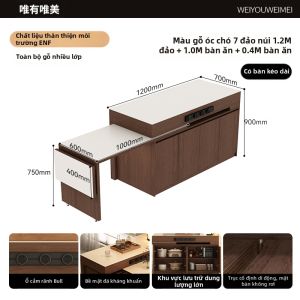 Weimei | Bàn Ăn Khuôn Viên Mở Rộng Kiểu Cổ Điển