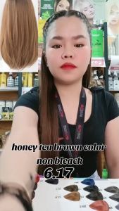 Bremod Hair Color 6.17 Honey Tea Brown + Oxidant 100ml