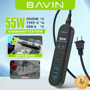 BAVIN PC2109 55W desktop fast charging power station  9 ports for simultaneous fast charging