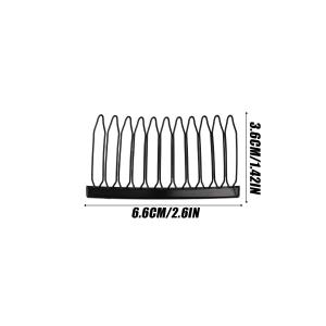 2/4Pcs Invisible Upside-Down Comb Hairpin for Fluffy Hair on The Side of The Head Broken Hair Comb Clip Bangs Hairpin Hair Styling Tool