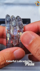 Super Premium Grade Colorful Labradorite Pixiu Bracelet