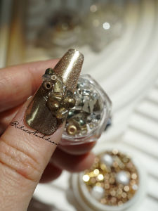 RitaNail Deco Metal Shell Nail Art Accessories Set Baroque Style Glittering Jewelry Box Mosaic Chinese Brand Nail Decoration