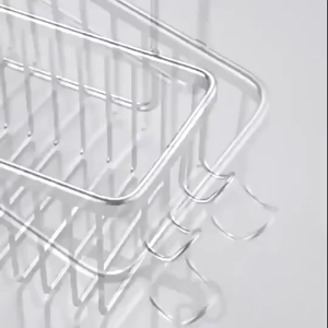 SG READY STOCK Bathroom Shower Rack/Shower Mixer Tap Hanging Basket/No DrillAluminium/Shampoo Storage Shelf Bath Organizer