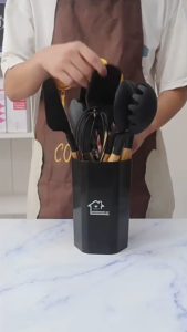Silicone Cooking Utensils Set 16PCS Spatula Set Silicone Shovel Non-Stick Spatula Heat Resistant Food Grade