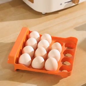 Tempat Telur 2 Tingkat Egg Storage Box Organizer / Rak Telur 2 Susun Kotak Telur / Box Penyimpanan Telor Rak Serbaguna