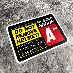 1PC Blood Type Motorcycle Stickers Waterproof Motorbike Helmet Decor Front Fairing for Yamaha Kawasaki Suzuki Honda Harley KTM