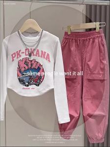 Stylish Trend Girls Set Overalls Autumn Spring