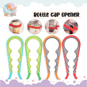 DenDen Kitchen 4 In 1 Bottle Cap Opener Manual Anti Slip Jar Lids Twister Tools Pembuka Penutup Botol Tin Pembuka Penutup Botol Pelbagai Saiz