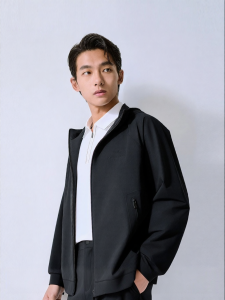 Summer Mens Casual Business Jacket Hooded Lightweight