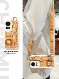 Cartoon Garfield Huawei Nova14 Phone Case Womens Neck Strap Silicone Protective Cover for Nova12 pro 11 Ultra 13 Hanging Rope