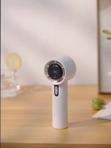 Turbo WX638 Adjustable Handheld Fan with 100 Wind Speed Gear and Digital LED Display Rechargeable USB