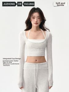 JUZHONGDEYAOJING | Bộ Đồ Yoga Hai Mảnh Có Lót Dài Tay