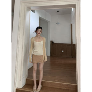 New Lace High-Waist A-Line Skirt
