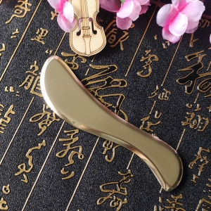 Pure Brass S-Shaped Gua Sha Board for Beauty Facial Lifting And Dark Circles under Eye Treatment Massage Tool Health And Fitness