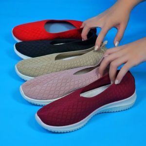 SNEAKERS WANITA TANPA TALI IMPORT CANTIK ELASTIS KEKINIAN NYAMAN DIPAKAI W2020