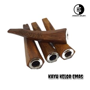 pipa once klokotan varian segi enam 7 cm kayu kelor hitam kalimosodo galih asem setigi cendana gaharu liwung macan h99