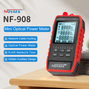Noyafa NF-908 máy đo tín hiệu quang FC SC ST sợi quang thử nghiệm màn hình LCD dụng cụ phát hiện lỗi sợi quang kiểm tra cáp mạng