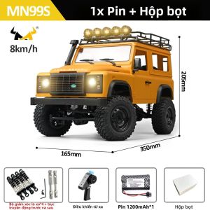 Xe Điều Khiển Từ Xa MN99s Tỷ Lệ 1/12 2.4G RTR 4WD Leo Núi Địa Hình Xe Bán Tải Defender Đồ Chơi Điều Khiển Từ Xa Cho Trẻ Em