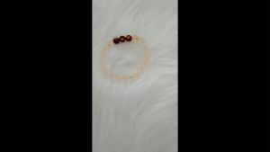 Vòng tam hợp quý nhân hợi mão mùi - Chất liệu đá mã não trắng tự nhiên - size 8 10ly cho nữ mệnh thủy mệnh kim - có khai quang điểm nhãn may mắn tài lộc - PHONG THỦY ANH VŨ